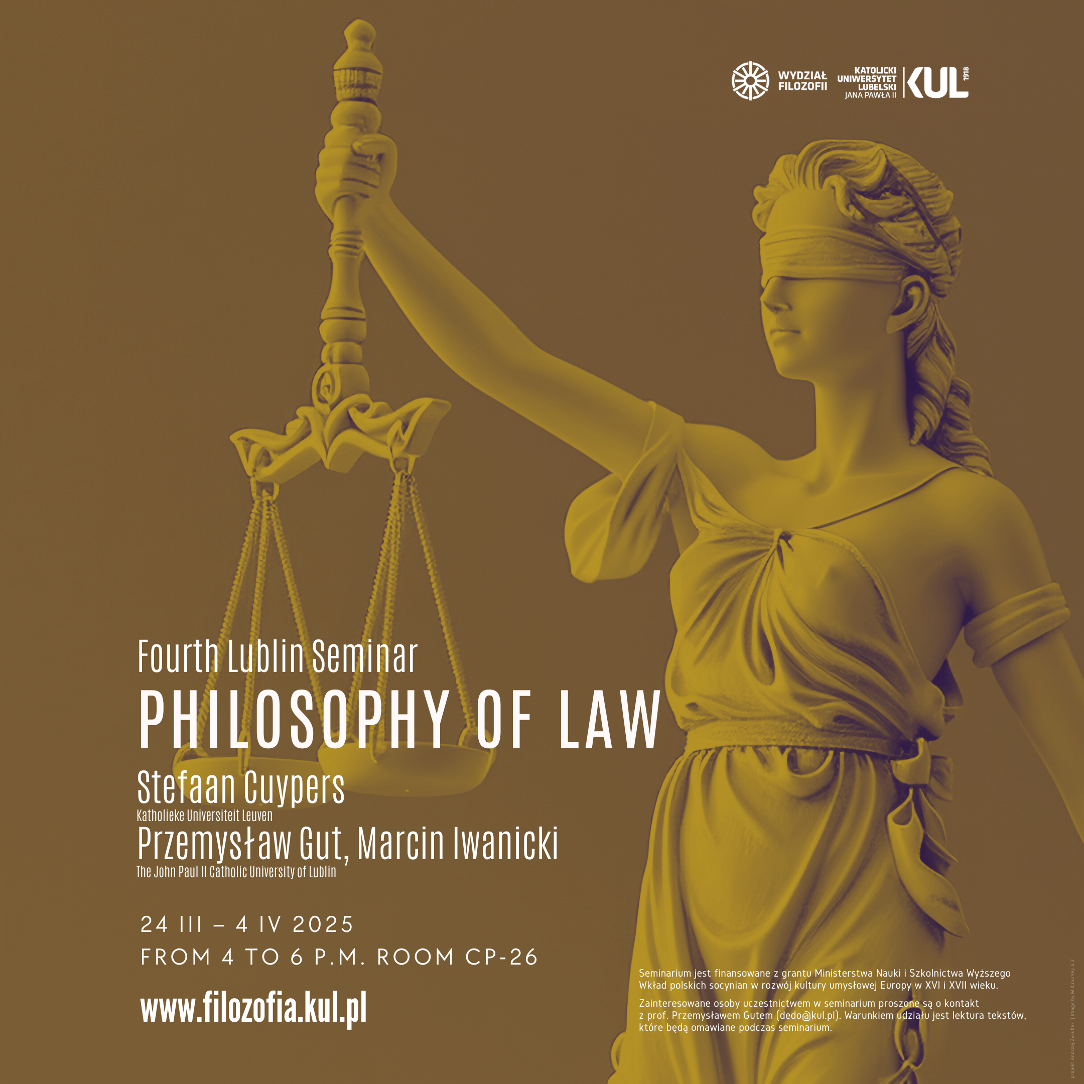 Fourth Lublin SeminarPhilosophy of Law - Stefaan Cuypers, Przemysław Gut, Marcin Iwanicki